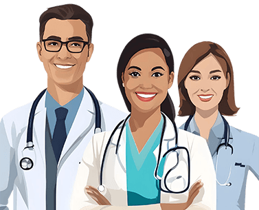 Healthcare professionals serving you